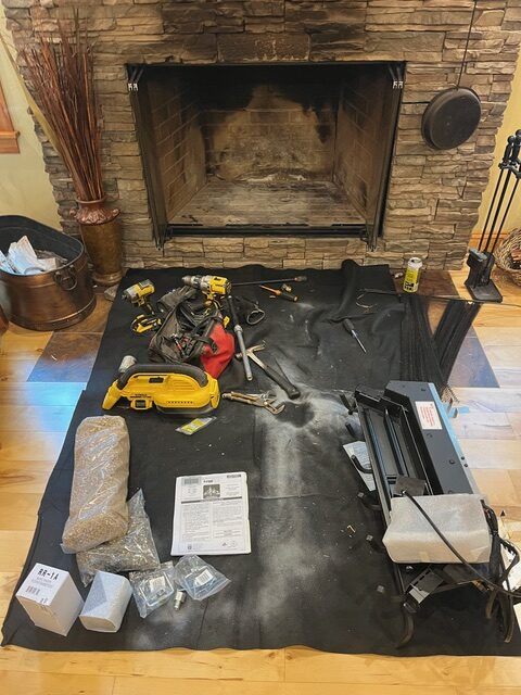 Fireplace install